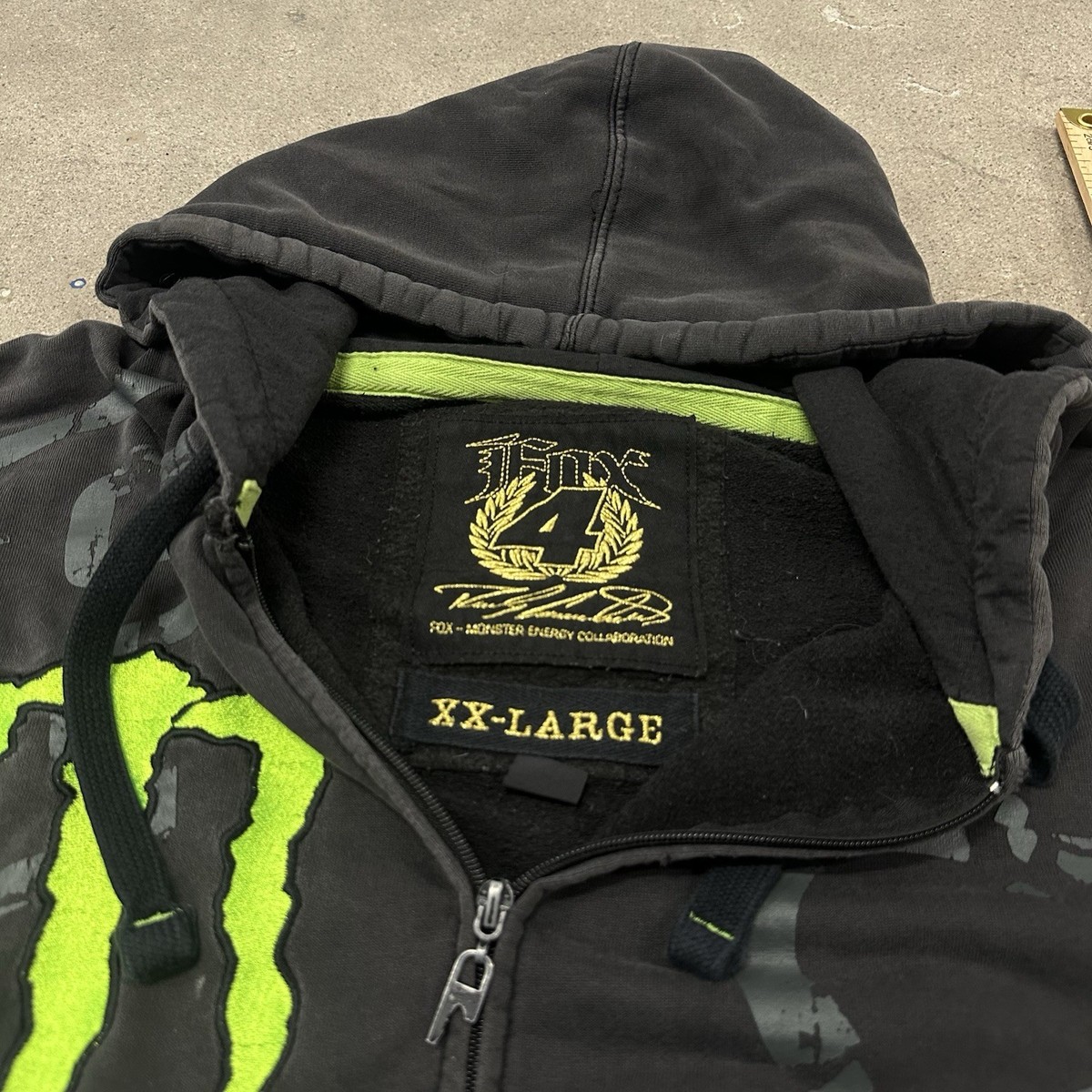 Vintage Y2K Fox Racing Monster Energy Ricky Carmichael Zip Up