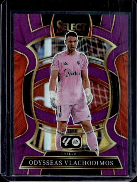 2025-26 Panini Select La Liga Odysseas Vlachodimos Terrace Purple Prizm #/125