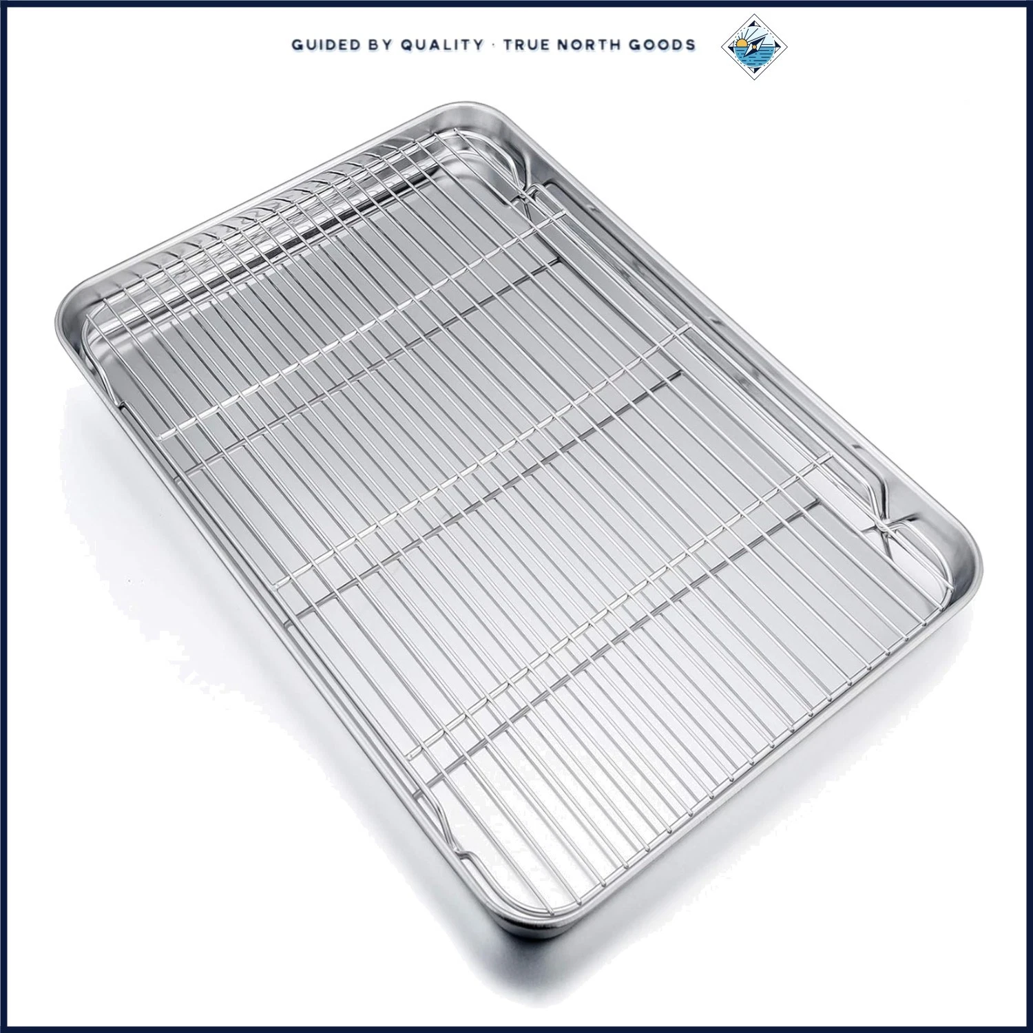 Perfect Father's Day Gift: Stainless Steel Baking Sheet Pan with Rack Set
Opens in a new window or t