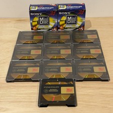 10x SonyRecordable MiniDiscs 74 Min Premium ~ MDW-74D MiniDisc MD ~ Please Read