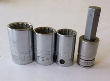 Snap-On USA 3/8" Dr Shallow SPLINE Socket FES160, FES180, FES200, Allen Socket 