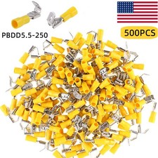 500PCS Piggyback Quick Disconnect 12-10AWG Wire Spade Connectors Male/Female US