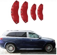 4pcs Red Aluminum Car Brake Caliper Cover For Mercedes Benz Gls Accessories 4pcs Red Aluminum Car Brake Caliper Cover For Mercedes Benz Gls Accessories