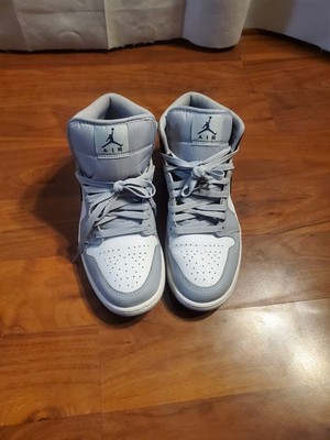 Size 8 - Air Jordan 1 Mid Wolf Grey Midnight Navy