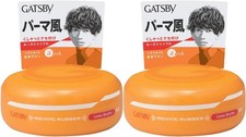 Gatsby Moving Rubber Hair Styling Wax Loose Shuffle Multi Length 2Pack Set 80g