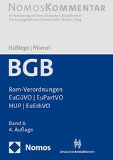 Bürgerliches Gesetzbuch: Rom-Verordnungen | ...