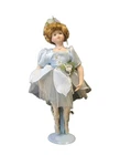 Vintage Porcelain Doll Ballerina Fairy 16" Figurine & Stand Doll Model FREE POST
