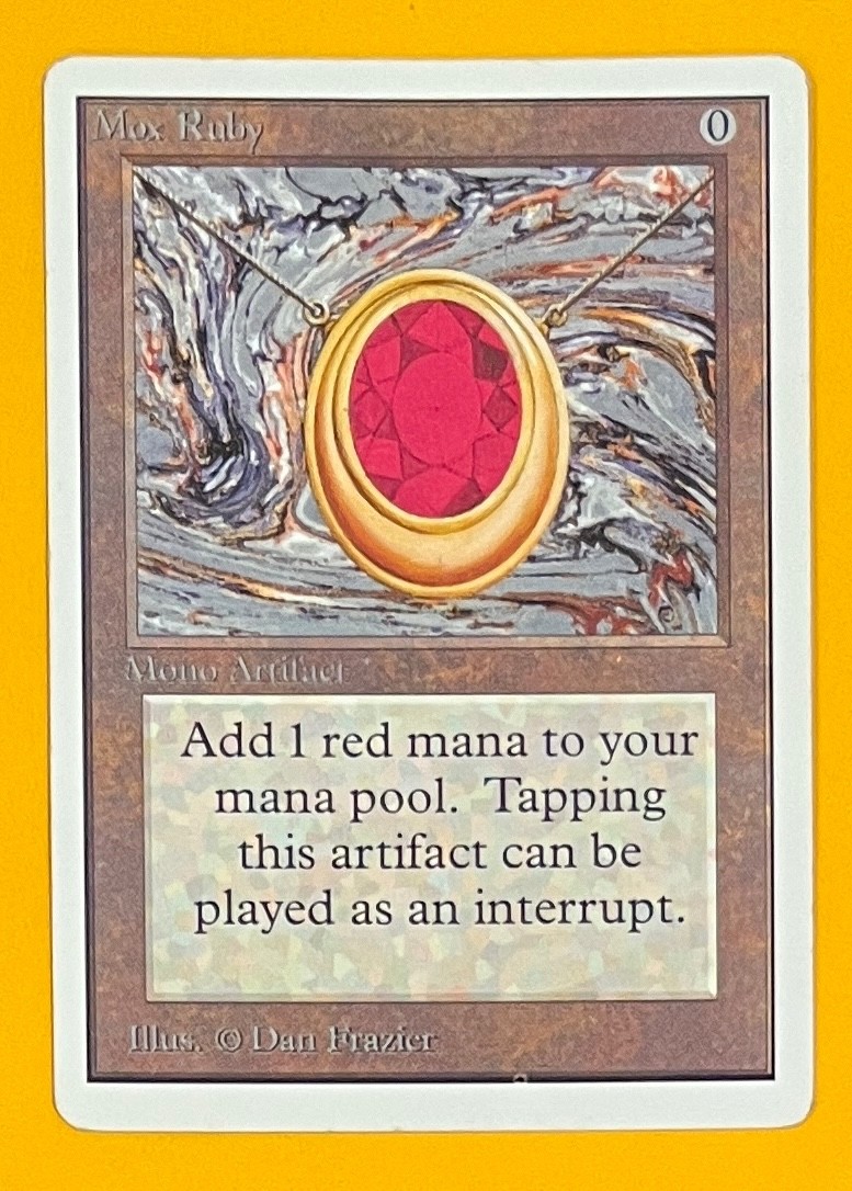 Mox Ruby 1993 Unlimited Edition Base Price Guide - Sports Card