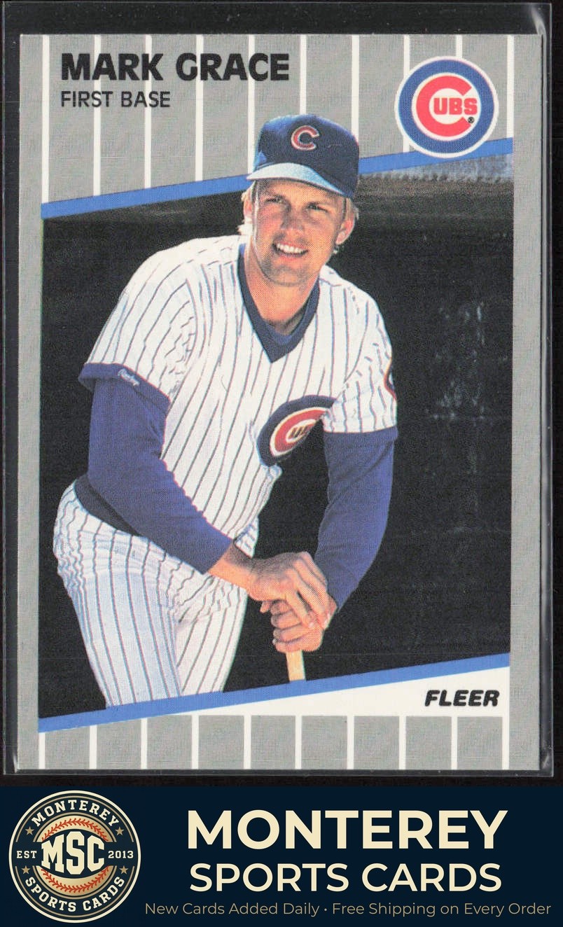 Mark Grace 1989 Fleer #426 Chicago Cubs