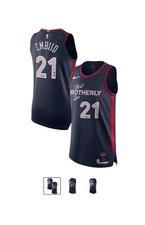 NEW Nike NBA Jersey Philadelphia 76ers 2024 City Edition Joel Embiid Size 44 M