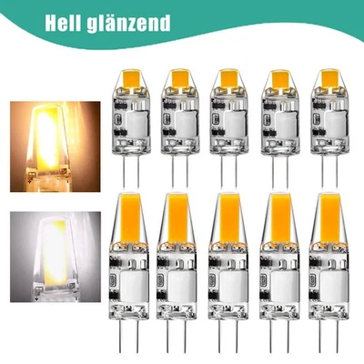 LED COB G4 3W 6W 9W Dimmbar Stiftsockel Birne Leuchtmittel 12V Kaltweiß/Warmweiß - Bild 1 von 4