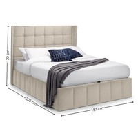 Gatsby Lift-Up Ottoman Storage Bed - Double Bed - Delivery Available