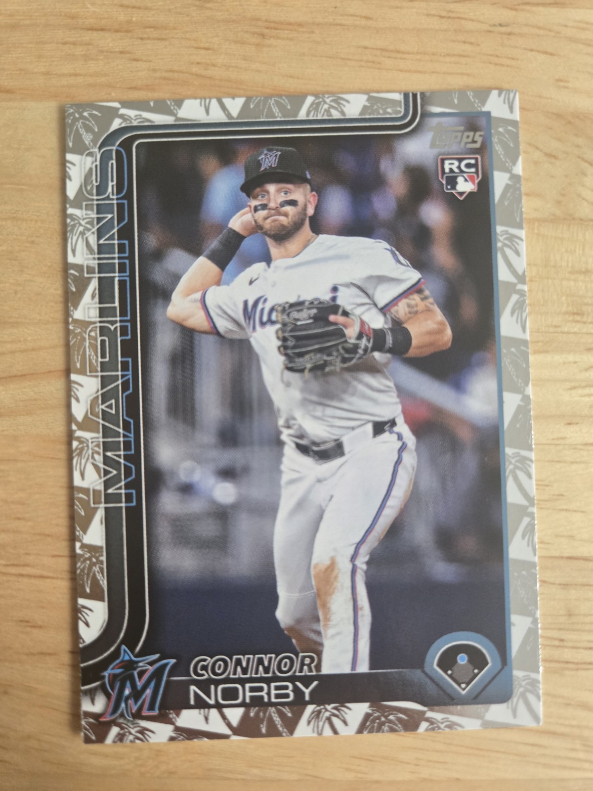 2025 Topps Series 1 Connor Norby Spring Training Foil Rookie #132 Marlins RC