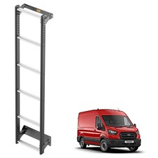 Ford Transit Rear Door Ladder for 2014+ H2 Roof Rack Access 6 Bars Van Guard