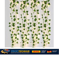 Efeu KüNstlich 2M Led-Licht Girlande Blumen HäNgend Innen