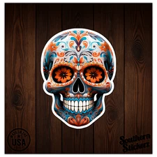 Sugar Skull - Vinyl Decal Sticker - Car Window Laptop - ebn11506