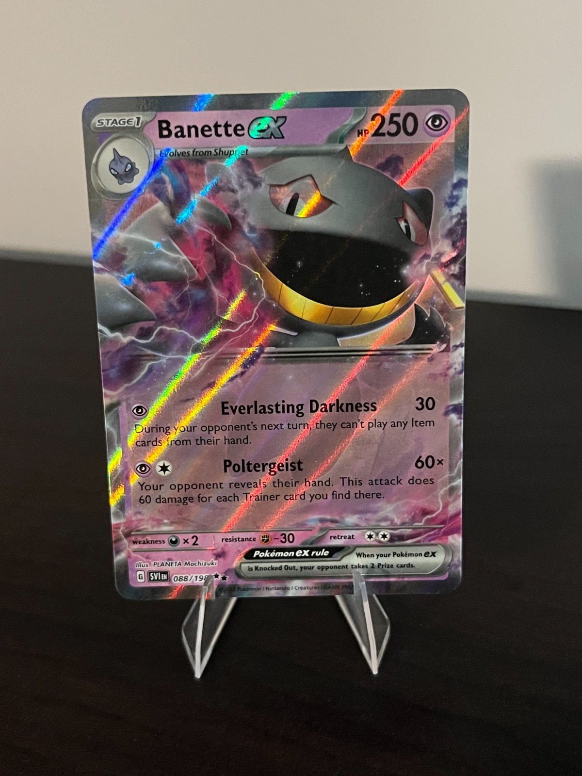 Banette ex 088/198 Sv01: Scarlet & Violet Base Set Holo NM English