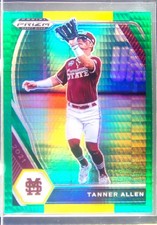 2021 Prizm Draft Picks Tanner Allen Green Pulsar Prizm #PDP118 Bulldogs