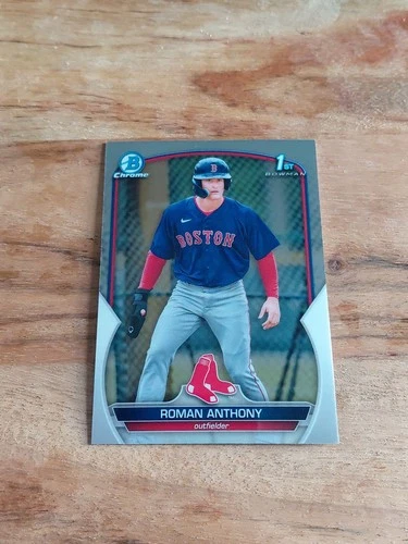 Roman Anthony Rookie Card 2023 Bowman Chrome 1st Bowman Boston Red Sox RC