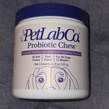 PetLab Co. PROBIOTIC CHEW x30 Healthy Gut  Digestion All Dogs 12 Weeks Exp 7/26