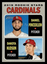 ROOKIE Daniel Poncedeleon / Dakota Hudson) 2019 Topps Heritage #96