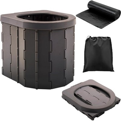 Campingtoilette Mobile Toilette Tragbare Sitztoilette Faltklo Draußen Innen