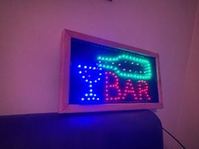 LED 3D Bar-Schild &ndash; beleuchtete Bar-Deko