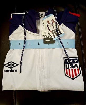 UMBRO Team USA World Cup Pullover Jacket- Classic Red White & Blue Colorblock!