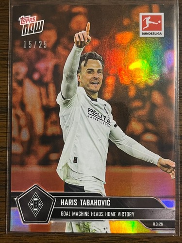 Haris Tabaković - 2025-26 Bundesliga Topps NOW® - Card 94 - PR: 220