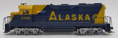 Atlas 10000095 HO Alaska Early Version EMD GP38 Diesel Locomotive #2401 - Custom