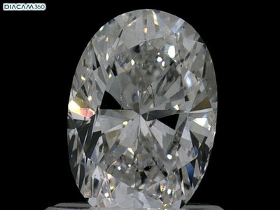 Oval Cut 1 CT Certificate AGI Natural Mined Diamond Loose E color SI1 clarity