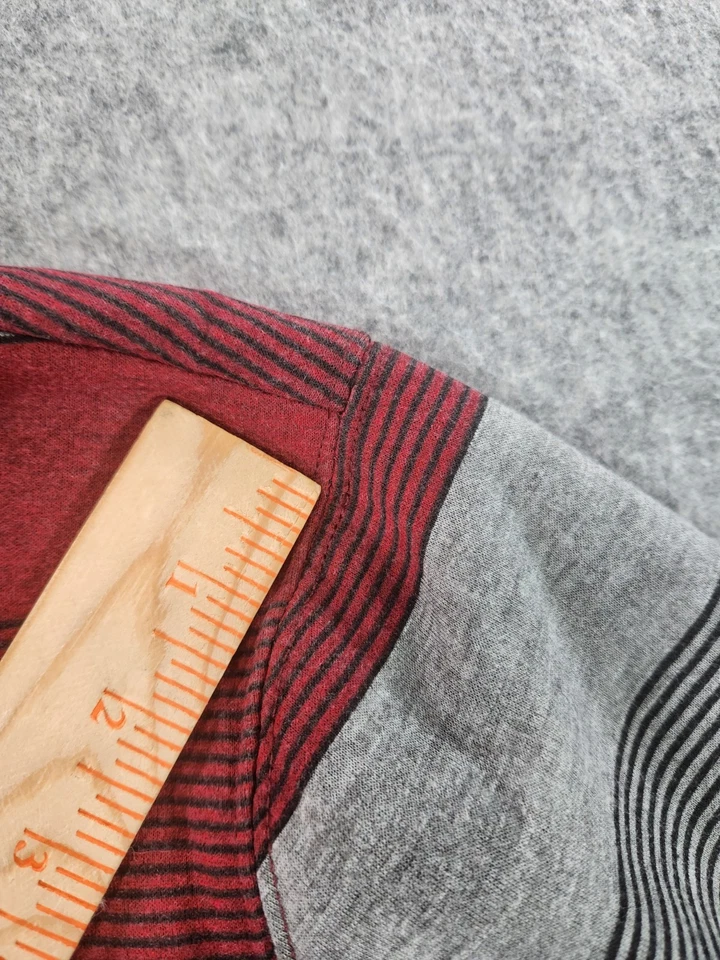 Zoo York Hoodie Youth XL Stripe Sherpa Lined Skate Full Zip Grunge Spellout - Image 3 of 4