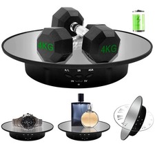 Motorized Rotating Display Stand, 7.87Inch /17.6LB Load   Mirror Covered 360 ...