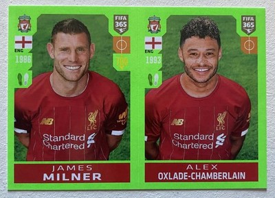 2019-20 Fifa 365 Album Stickers James Milner Alex Oxlande-Chamberlain #33