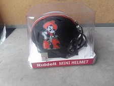 Oklahoma State Cowboys Speed Mini Casco Riddell NCAA Pistola Pete Nero Opaco