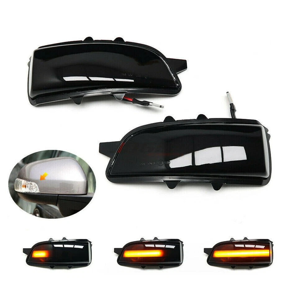 For Volvo S60 S40 C30 C70 V40 V50 V70 Dynamic LED Side Mirror Light Blinker Lamp Foto 4 de 4