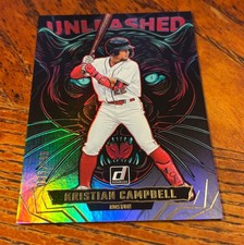 2025 Donruss Baseball Kristian Campbell Unleashed Silver Foil Insert #5 085/199