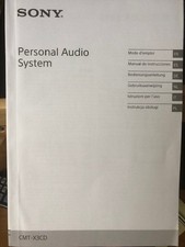 NOTICE Système Audio Sony CMT-X3CDB -
