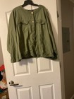 Ellen Tracy Women Plus Size 3X JacketLinen Blend Olive Pockets Mint Condition — photo 6
