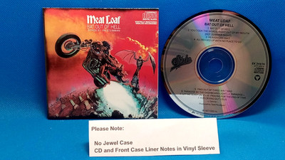 Meat Loaf - Bat Out of Hell (1977, CD)