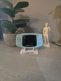 Custom Nintendo Game Boy Advance IPS Screen Pastel Blue Shell Brightness Control