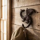 Antique Cast Iron Dragon Wall Hook Heavy Duty Coat Key Hanging Decor Hook — photo 1