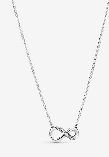 pandora sterling silver infinity necklace