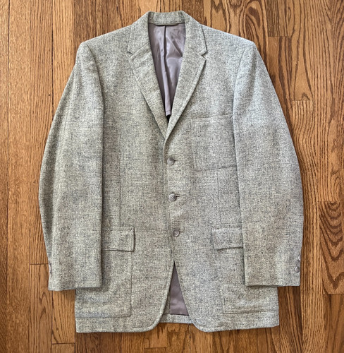 Vintage 50s ATWOOD CURLEE Sport Coat Blazer Fleck Atomic Rockabilly Sz 36
