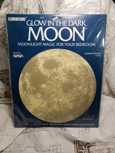 Illuminations Glow In The Dark Earth And Moon.  2 Pack.  1990.  Photo-Nasa - Picture 4 of 6