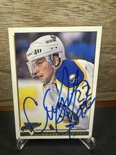 1993-94 Topps Premier GOLD #333 Craig Simpson SABRES In-Person ON-CARD AUTO