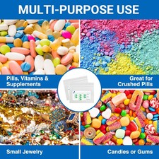 Pill Bags 500 Count - 3X2.75 3 Mil Small Ziplock Bags for Pills   BPA-Free Pi...