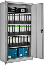 ® Armadio Porte Battenti, Armadio 2 Ante, 5 Ripiani, Armadio con Serratura Chiav