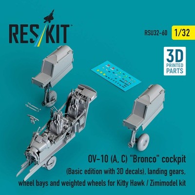 ResKit RSU32-0060 1:32 OV-10A/OV-10C Bronco Cockpit (Basic Edition mit 3D Decal