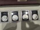 American Eagle Silver Dollar Uncirculate Set of 4(91,92,93,94 + case)